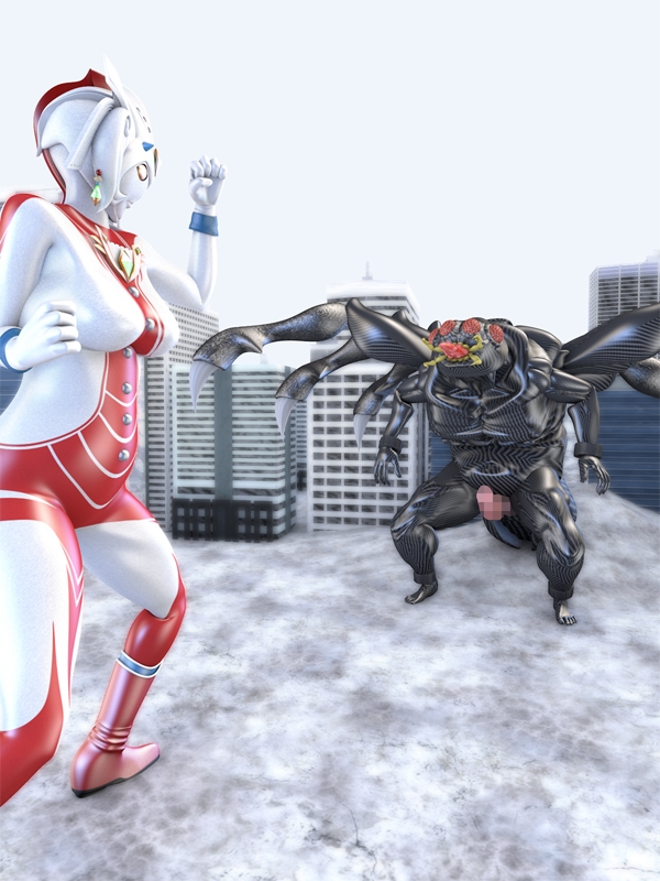 ブレイブママンVSキンバクーモ星人