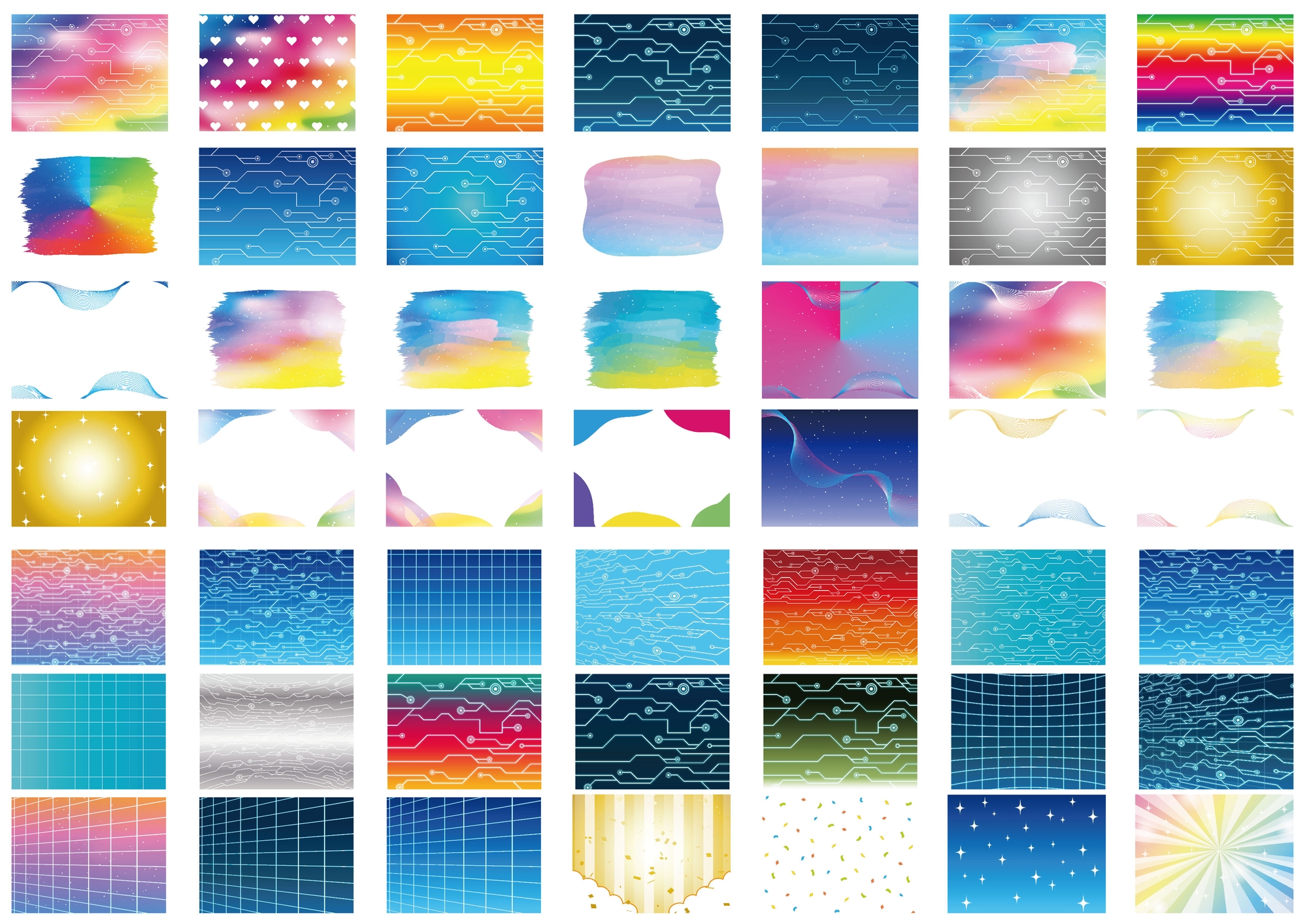 背景イラスト105点 パート2 JPEG・PNGデータ