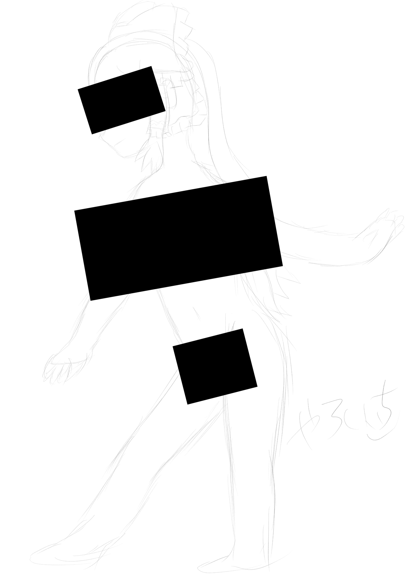 霊夢ちゃんのえっちなラフイラスト集vol.3