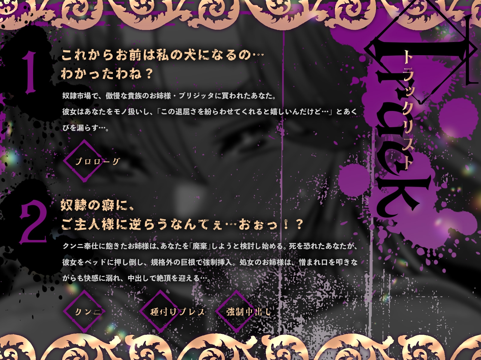 【マゾ堕ち】傲慢貴族、奴○に屈服～巨根でお姉様の”犬”から”主人”へ成り上がりました♪～(KU100マイク収録作品)