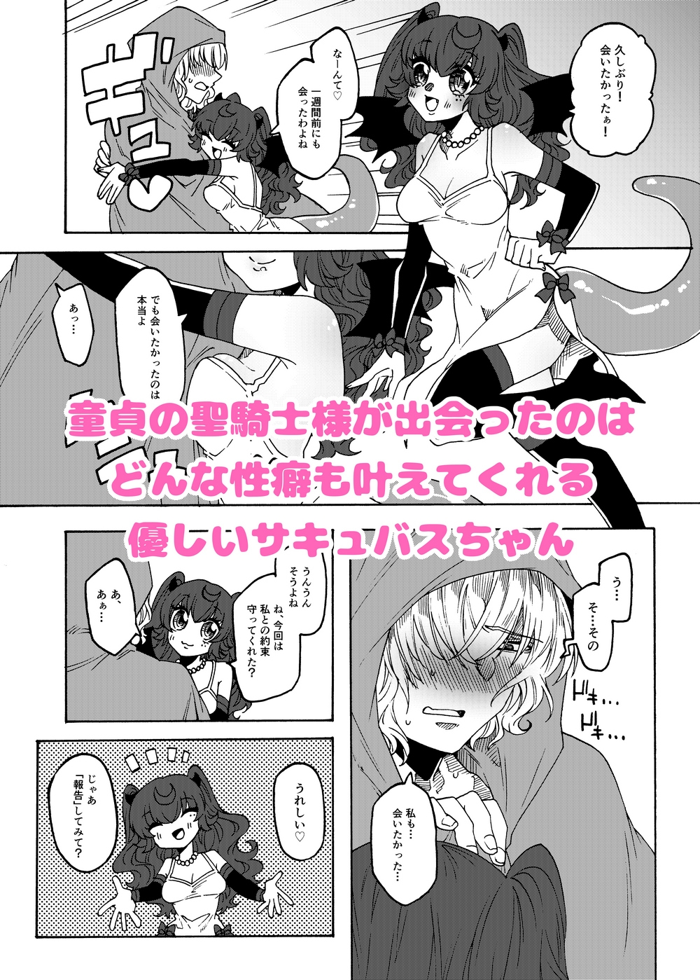 マゾ聖騎士さまとやさしいふたなりサキュバス