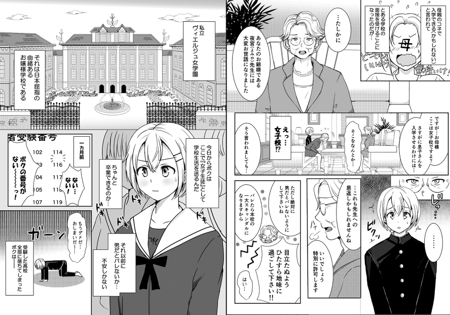 志望校に全落ちしたボクがお嬢様学校に入学した話