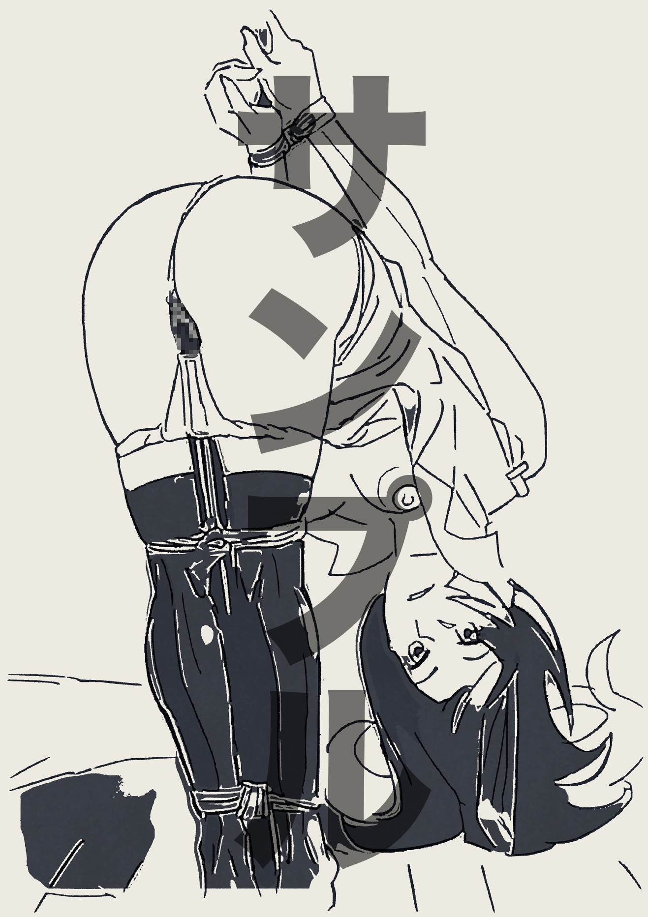 戦○ヶ原ひたぎ 緊縛(線画)