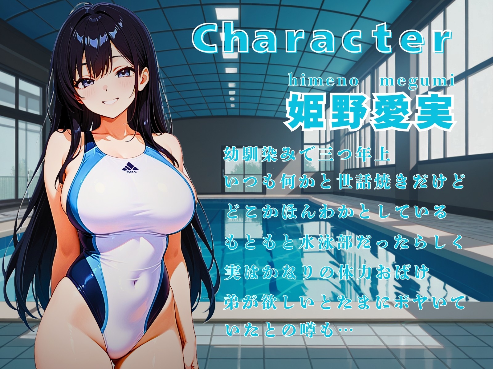 【女性優位/ASMR】幼馴染が姉になる日～プールサイドのお姉ちゃんは騎乗位で一滴残らず搾り取りたい～