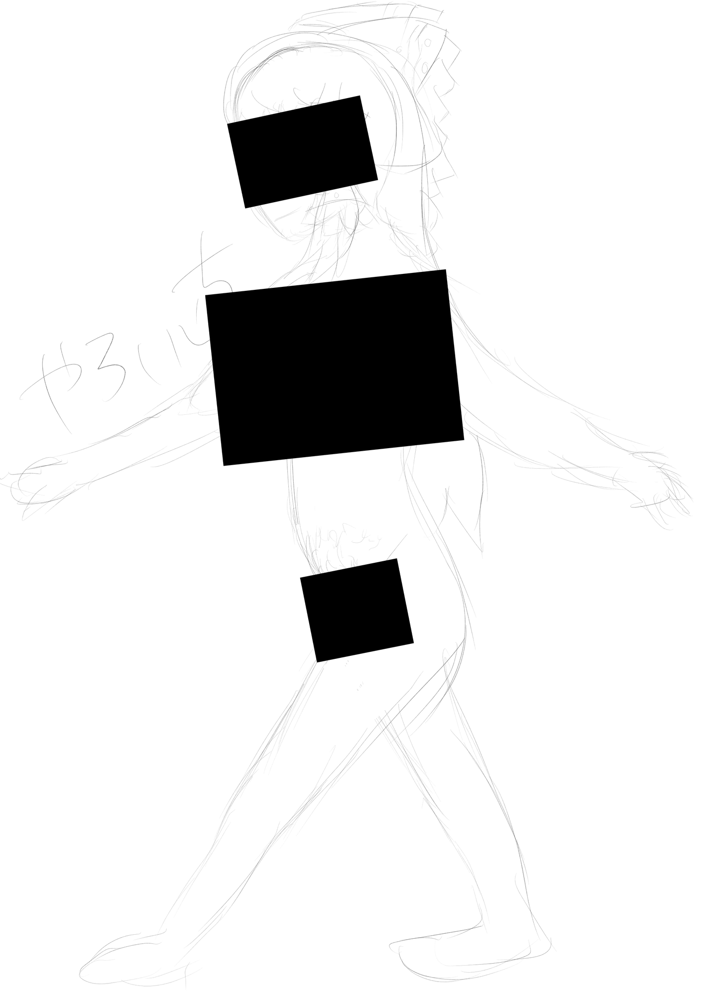 霊夢ちゃんのえっちなラフイラスト集vol.4