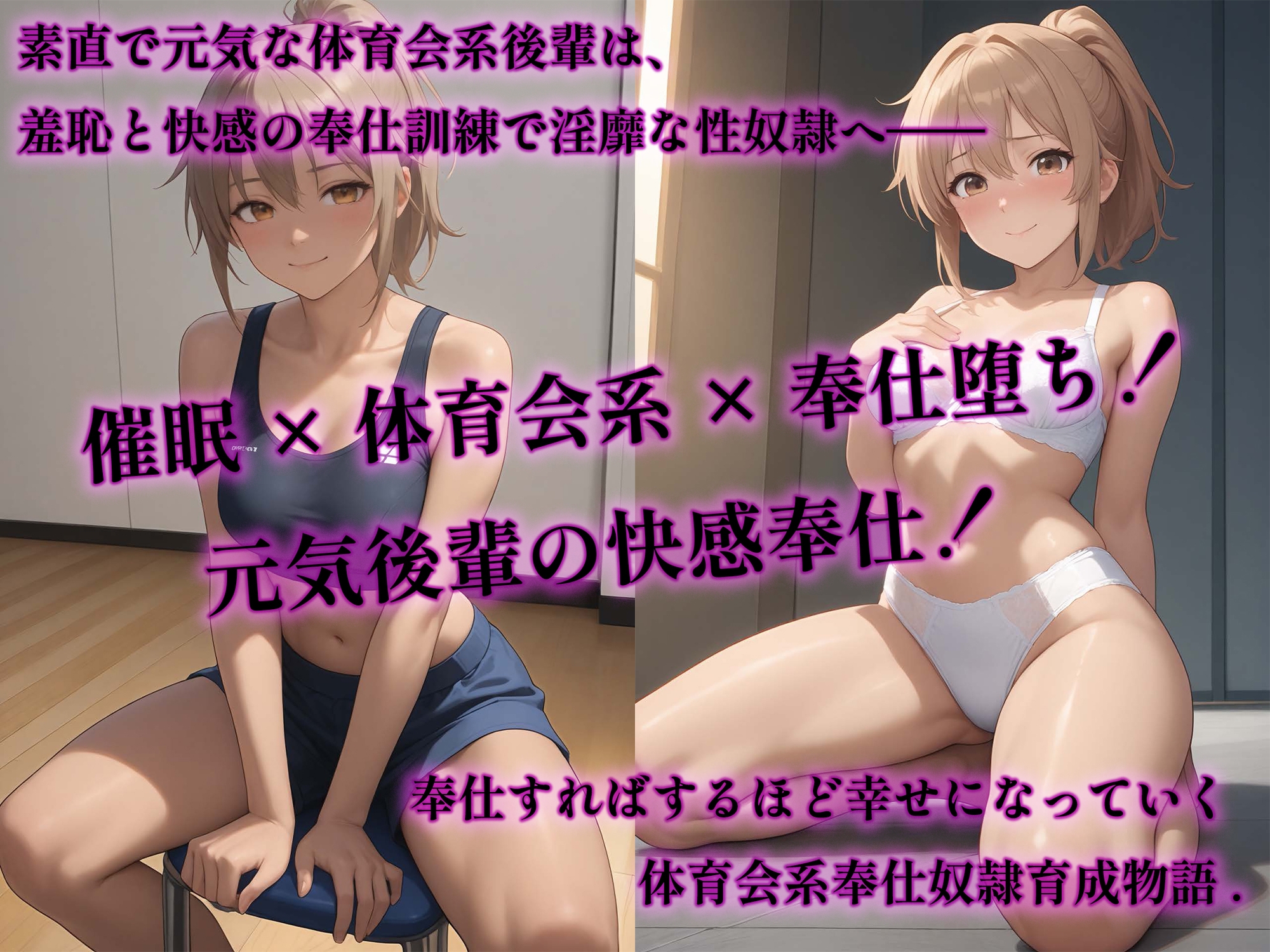 催○アプリで堕ちる元気体育会系後輩 〜素直で快楽漬けの奉仕トレーニング〜