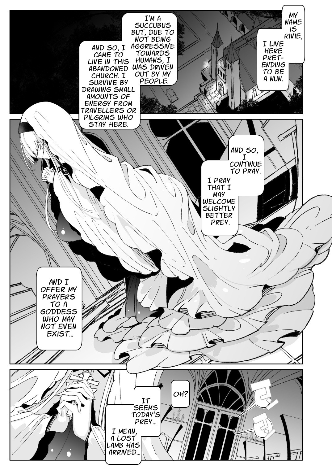 【英語版】淫紋付与られ無知ムチ姫騎士はシスター淫魔のなすがまま♡ レズオイルマッサージ編