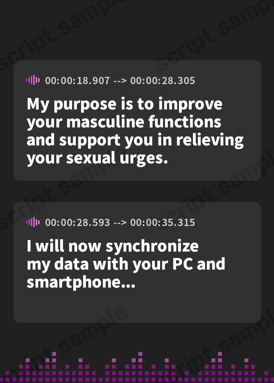【英語版】【マゾ治療♡】事務的クール長身ムチムチ爆乳Kカップセクサロイドのドスケベ意地悪マゾ治療プログラム…♡エロ吐息×淫語責めマゾ性癖煽り&ねっとりエロ声心情代弁…♡