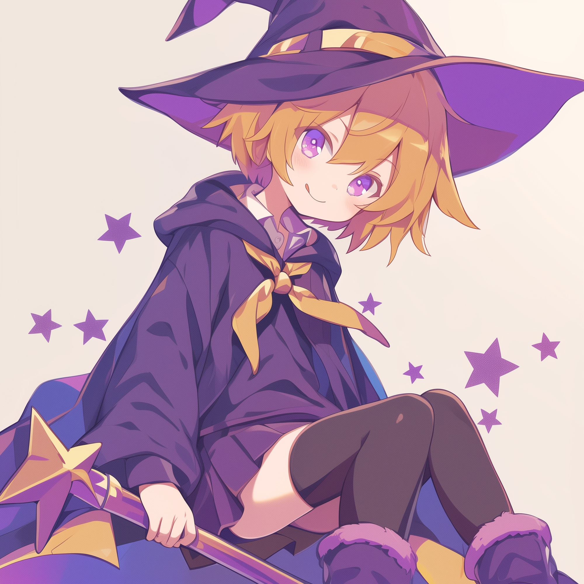 男の娘メ○ガキ魔法少女(?)のニーソ顔踏みとブーツ交尾ごっこ