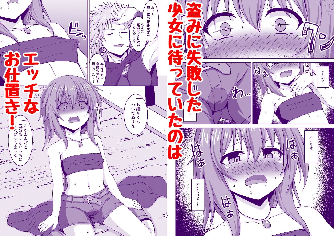 幻想妊婦臨歓 悪いシーフ娘がお仕置きされてボテ腹売春娘に堕とされる本