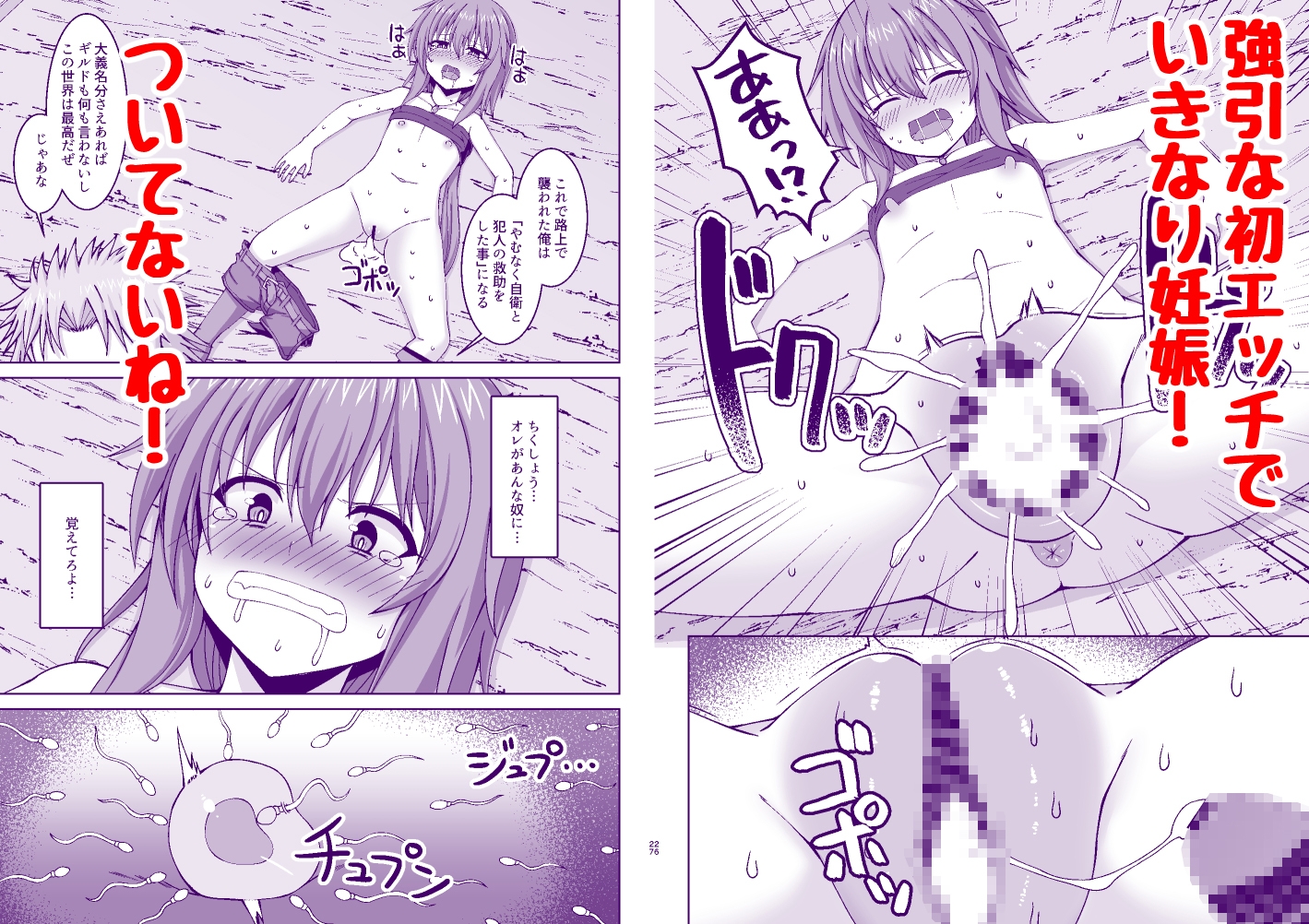 幻想妊婦臨歓 悪いシーフ娘がお仕置きされてボテ腹売春娘に堕とされる本