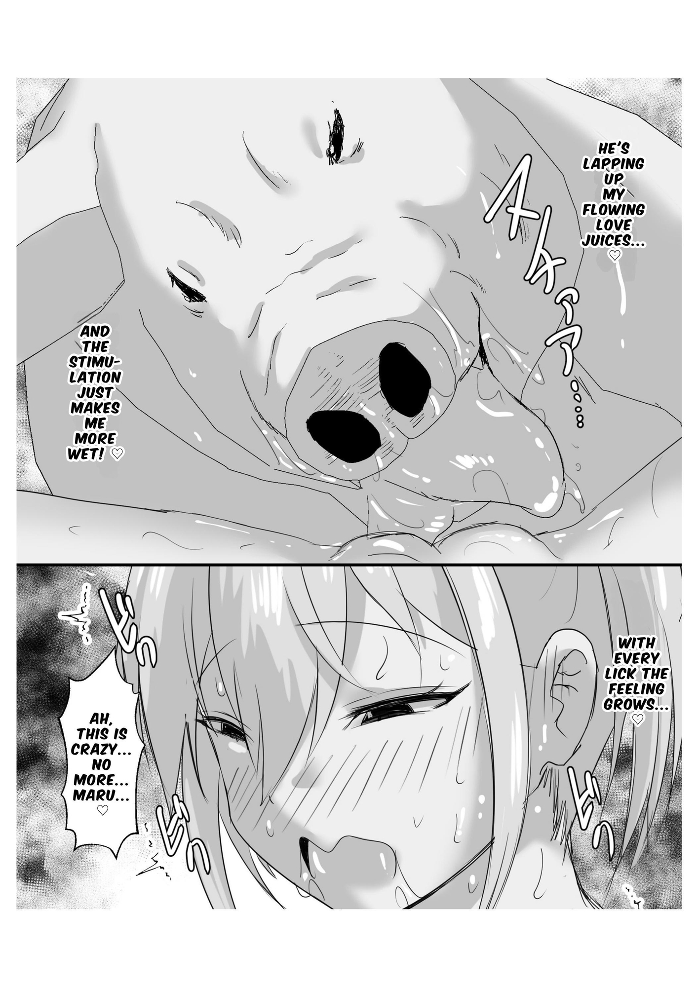 【英語版】育てた豚とエッチするお姫様