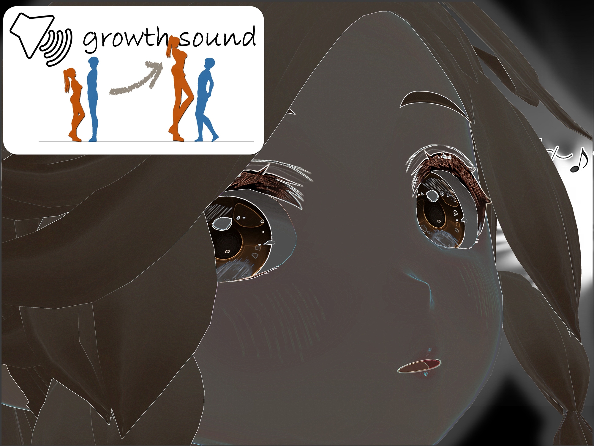 女子だけデカく 男子を追い抜く 成長音～捕らわれ娘編～