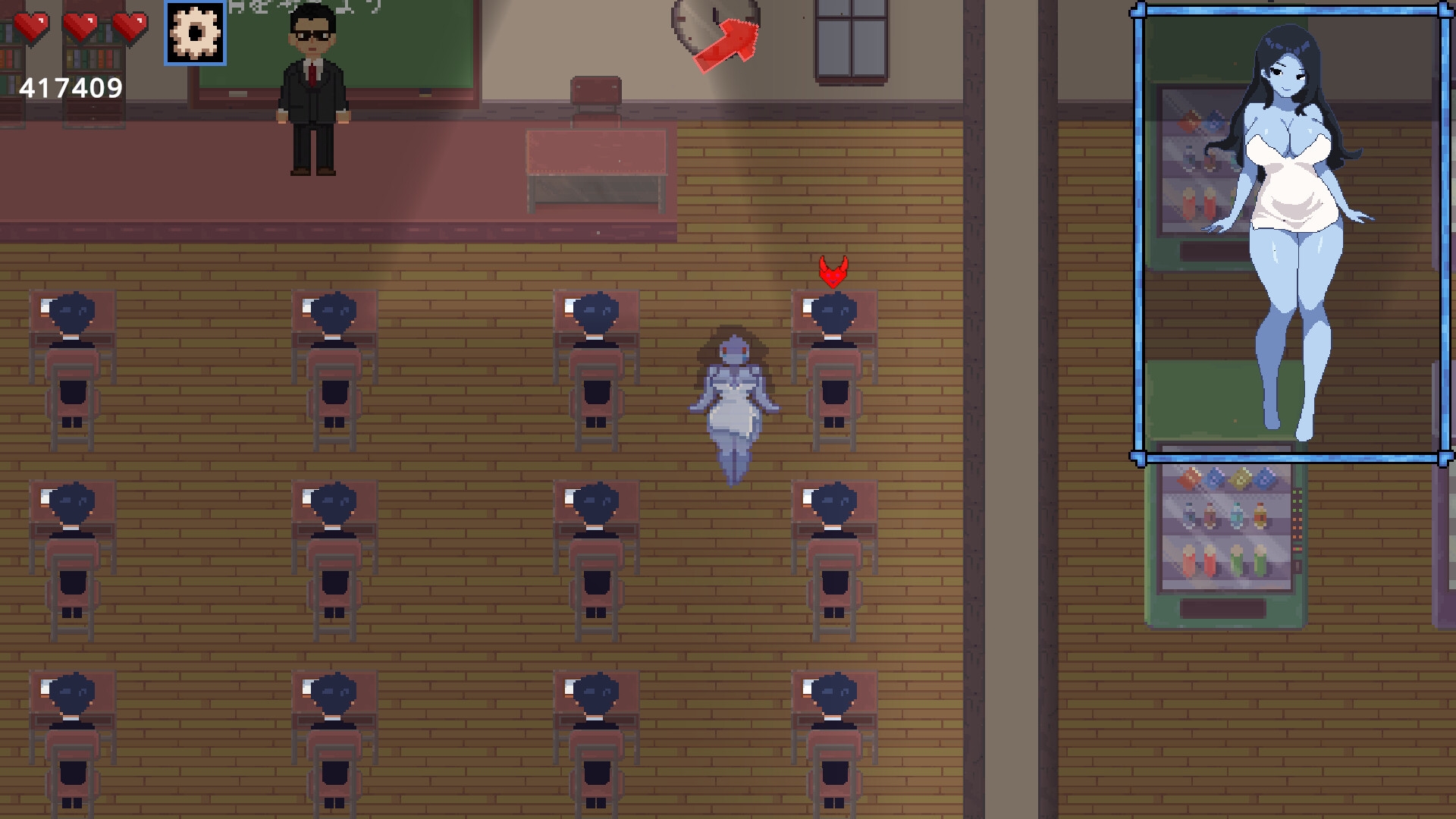 女幽霊の夜間校舎徘徊