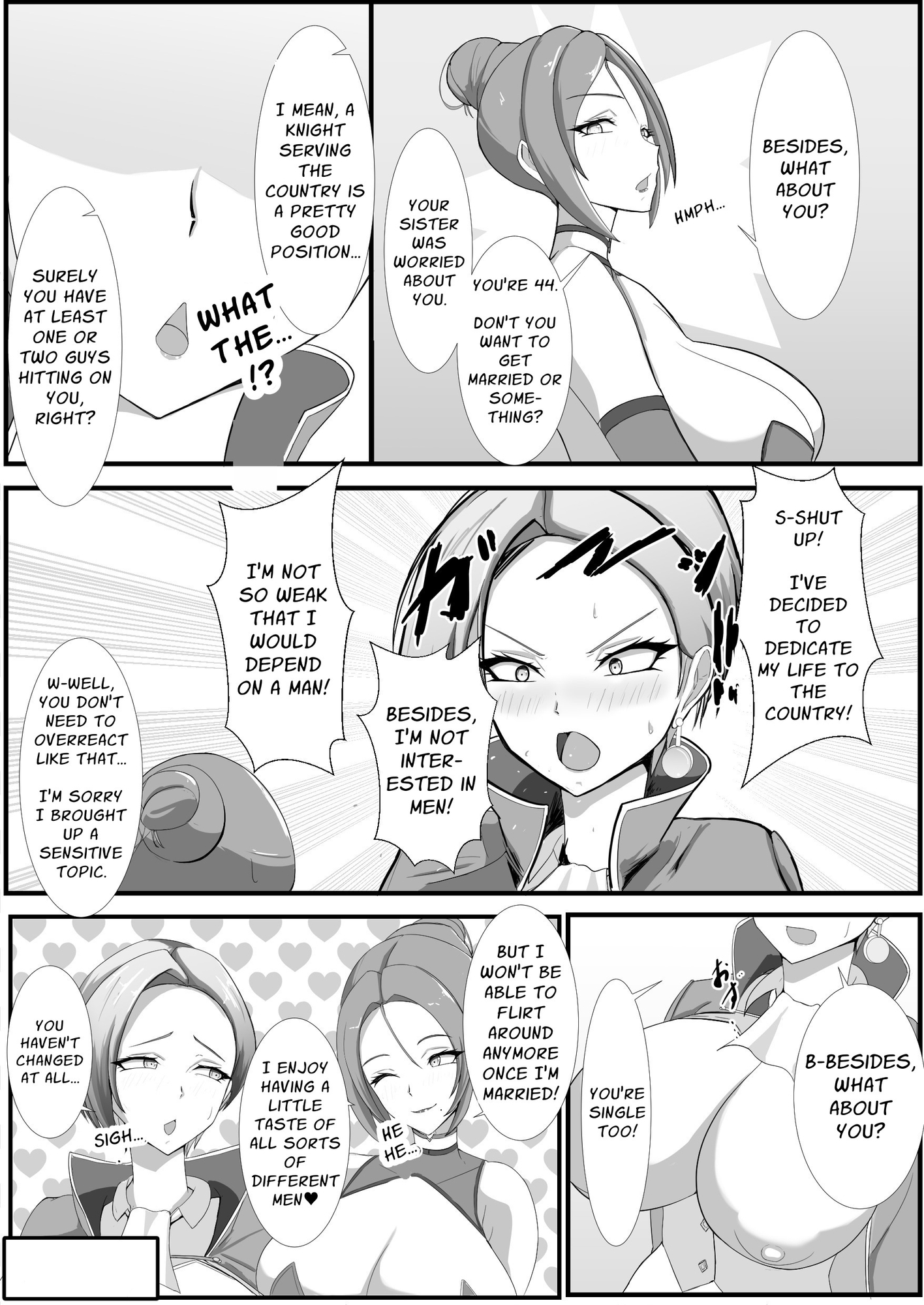 【英語版】高慢で堅物な行き遅れ熟女騎士(44)の初恋物語