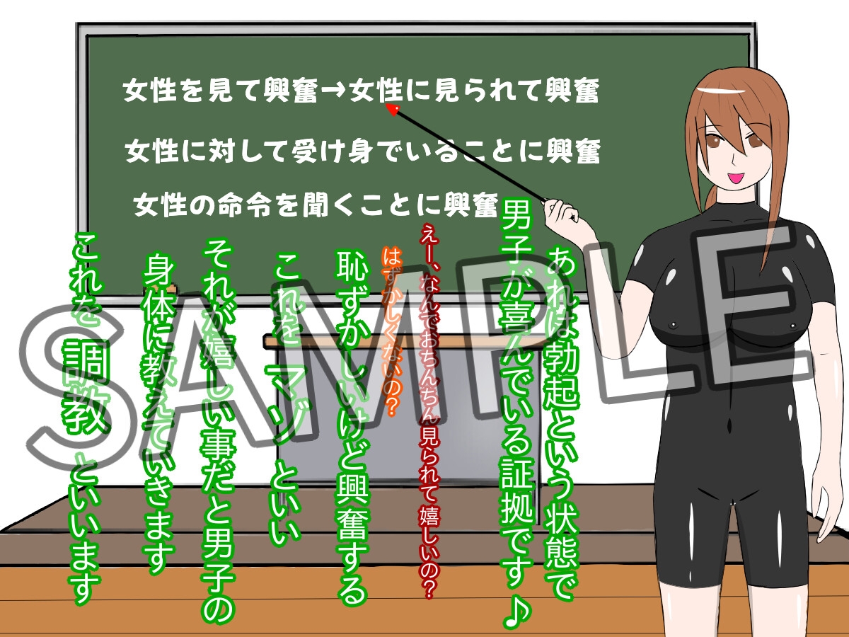 男子のマゾ化が義務化された世界