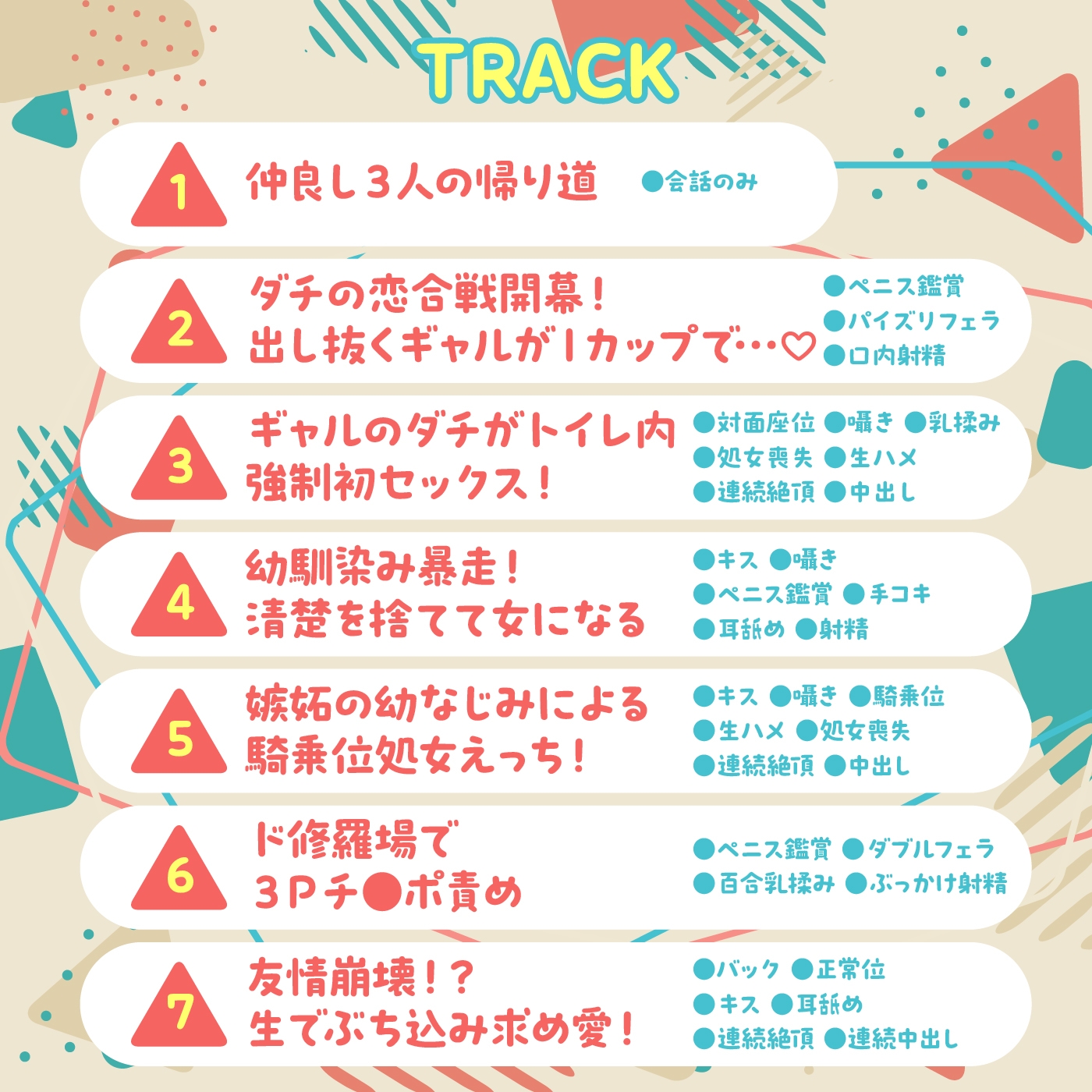 【期間限定55円】友情で結ばれた三角関係はチンポに燃える。-幼なじみとギャルによる快楽責めのSEX恋愛プレイ-<KU100>