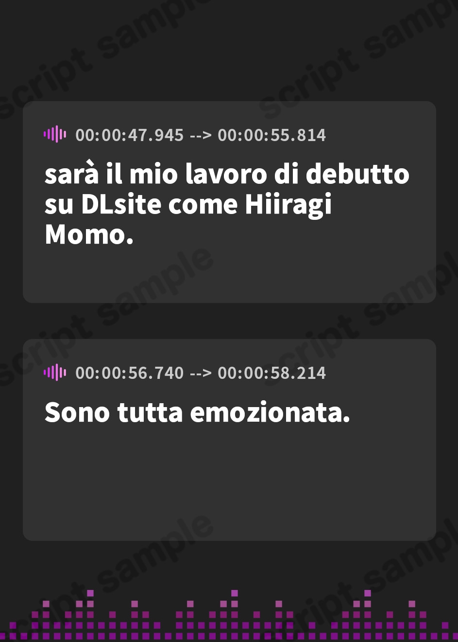 【イタリア語版】【実演オナニー】ムラムラMAXの桃色サキュバスといっしょに気持ちいいことしよっ