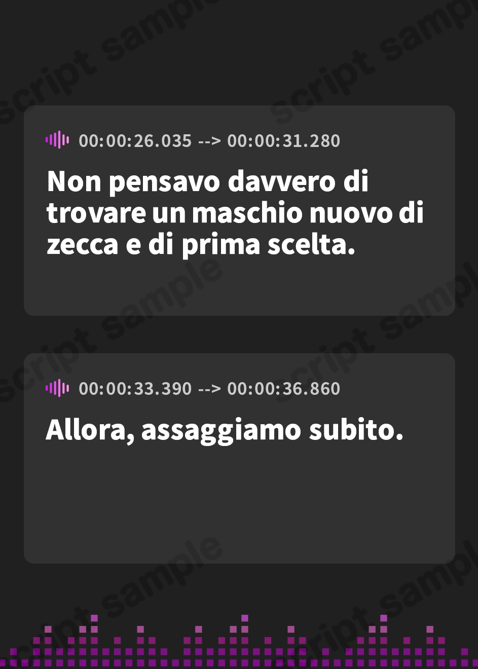 【イタリア語版】搾精専属契約～お姉さんサキュバスと密着濃密オホ交尾