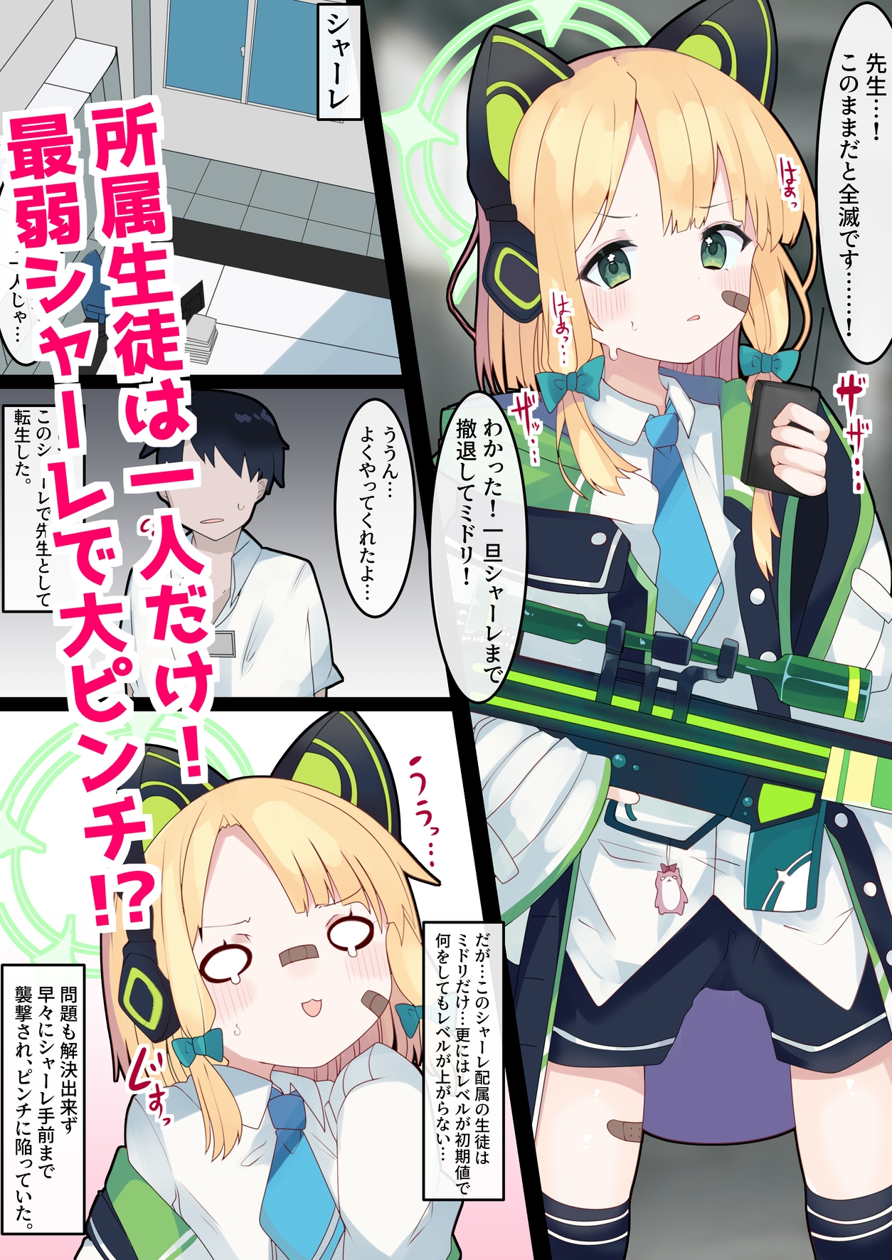 どすけべあーかいぶっ！ 〜弱小シャーレだけどHでステ強化出来る先生に転生した話〜 【ミドリ、アリス編】