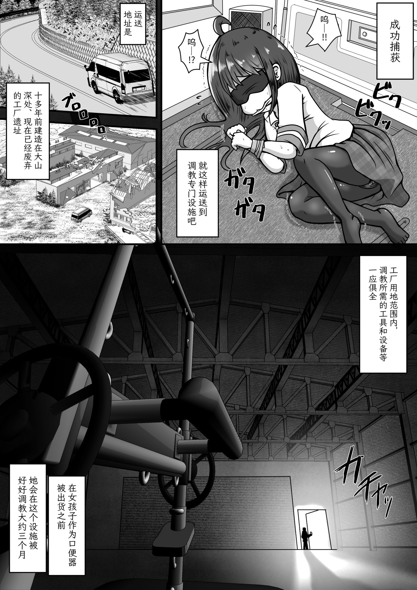 【簡体中文版】下校中の女の子を拉致して口便器に調教するお話