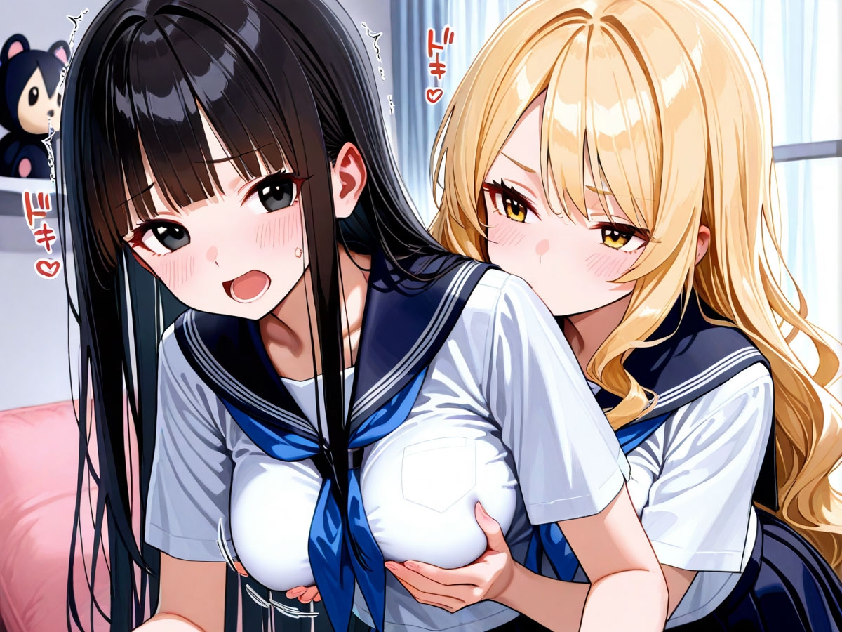 【NTR 百合】初めてできた彼女が俺の幼馴染のギャルに寝取られた！それを見た俺は‥
