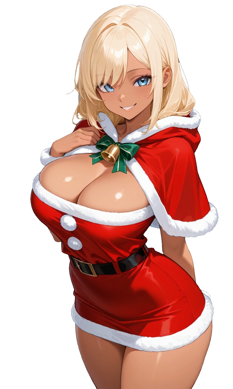 褐色ギャルサンタはいい子のオタク君とホワイトクリスマスがしたい【中出し/絶倫痴女/変態】