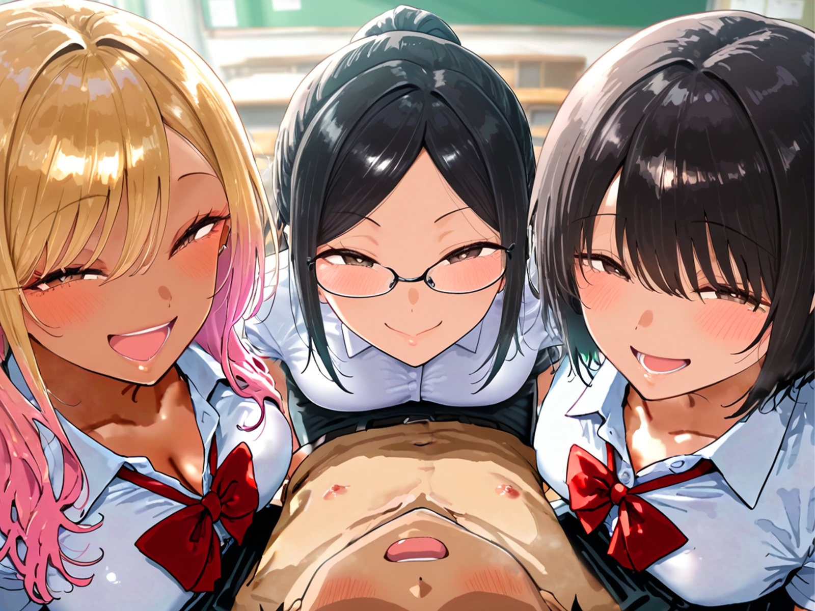 M男いじめ～初恋の同級生と女教師にマゾ芸を指示され、ちんちんポーズでマゾ射精ぴゅっぴゅ♡