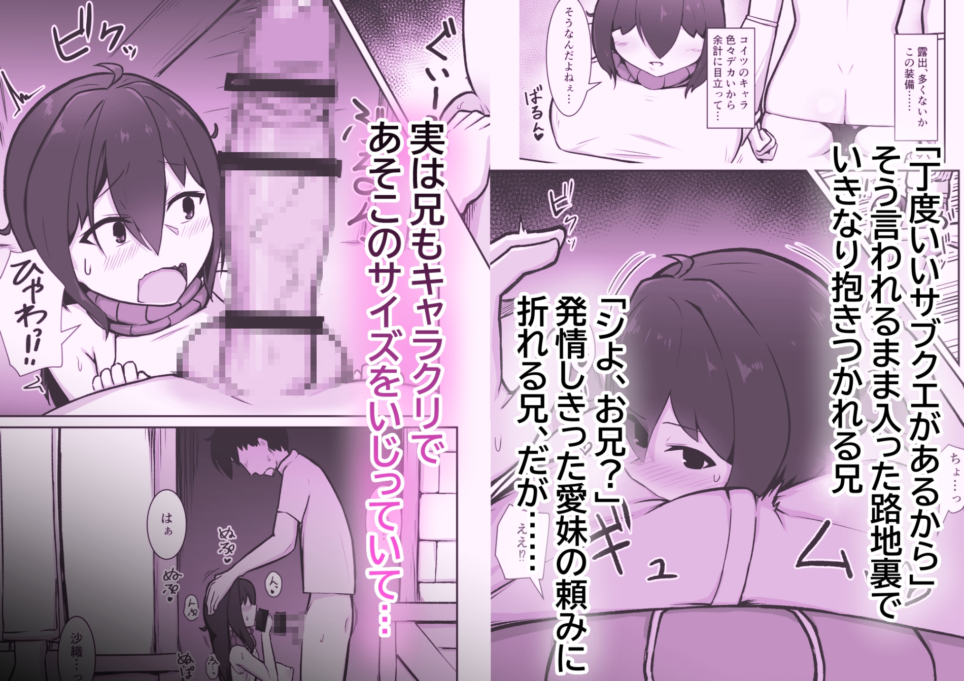 キャラクリで小っちゃくなった妹とサイズいじったデカチン兄がえっちする話