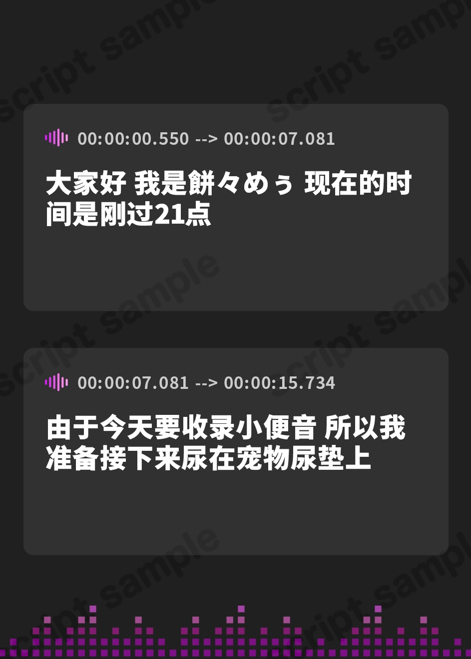 【簡体中文版】【排尿音】天使の聖水!新人同人声優餅々めぅ「ペットシーツにおしっこ」【餅々めぅ】