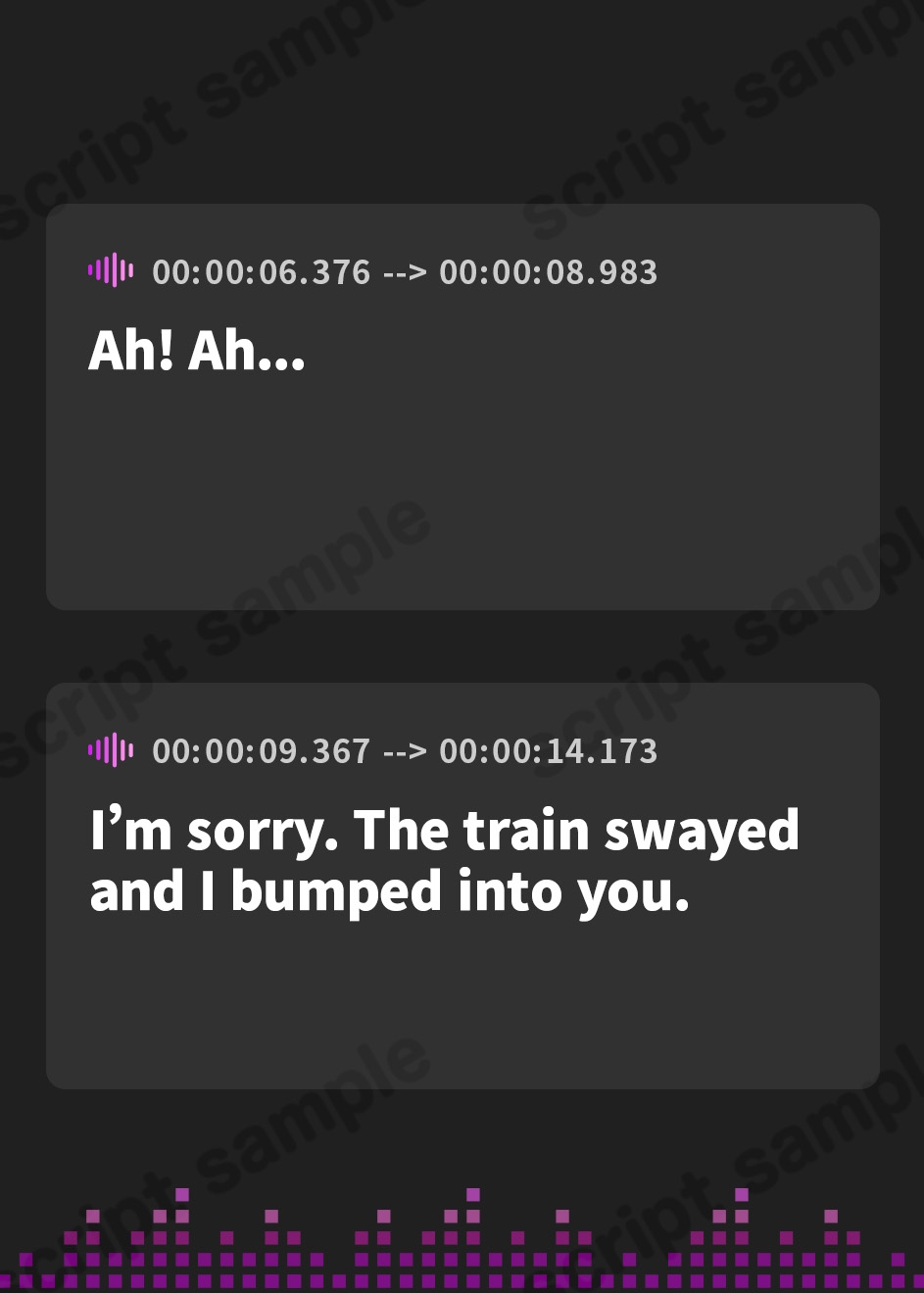 【英語版】お嬢様JKの逆痴○ ～満員電車で上品お嬢様に下品にちんぽをシゴかれる～【KU100】