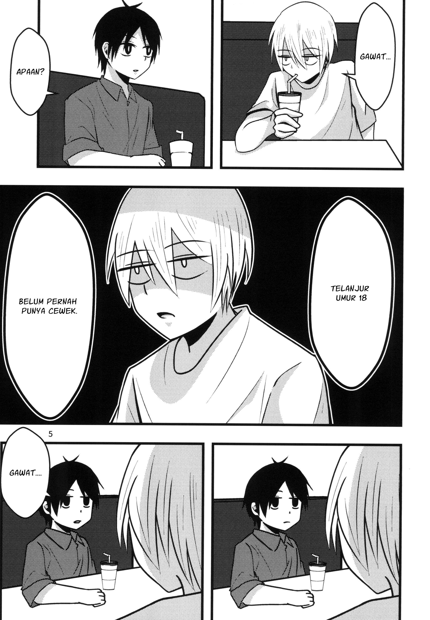 【インドネシア語版】淡々カップル漫画～高校編～1