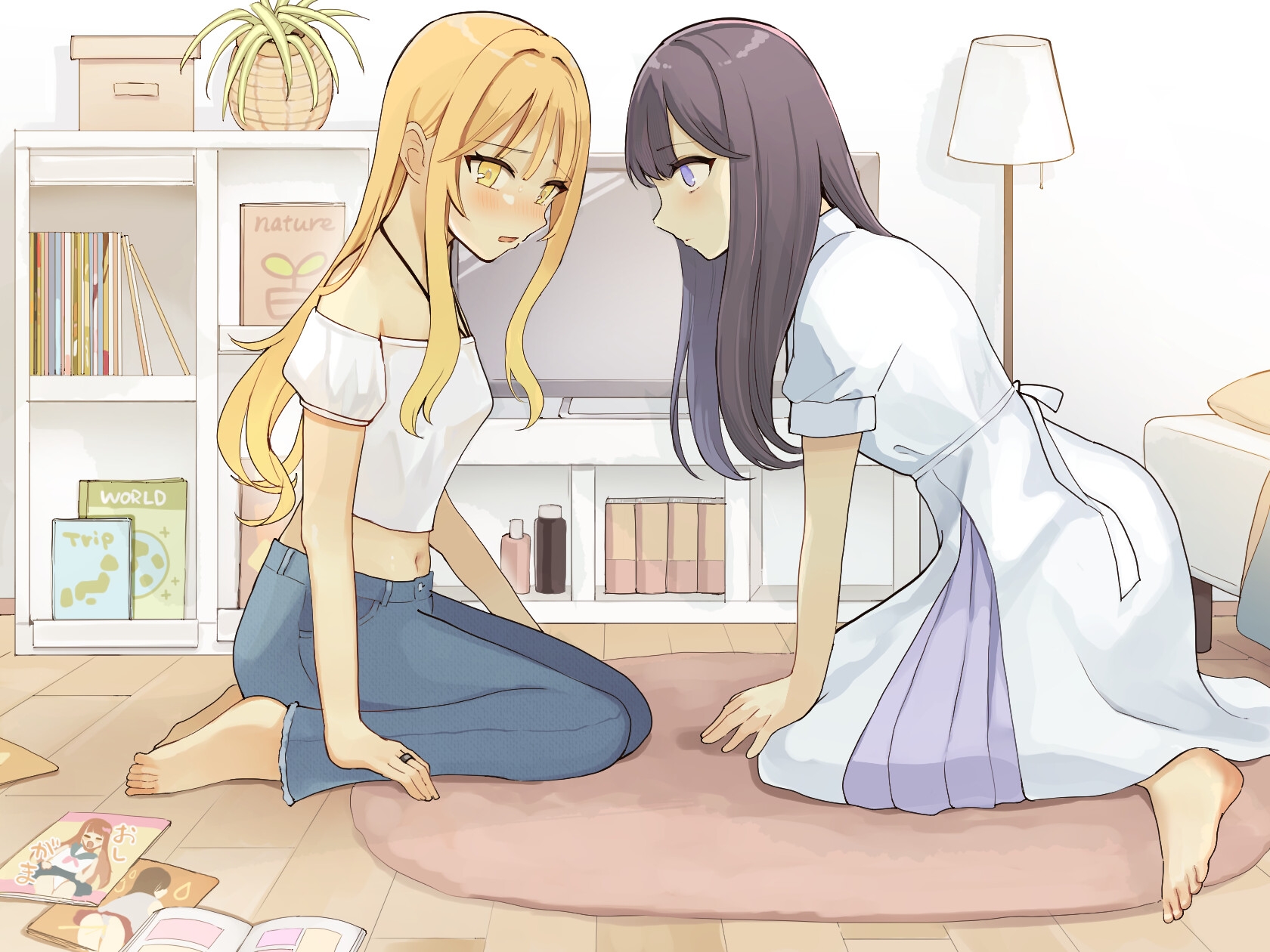 【おしっこ我慢×百合】彼女が彼女におしっこを我慢してもらう