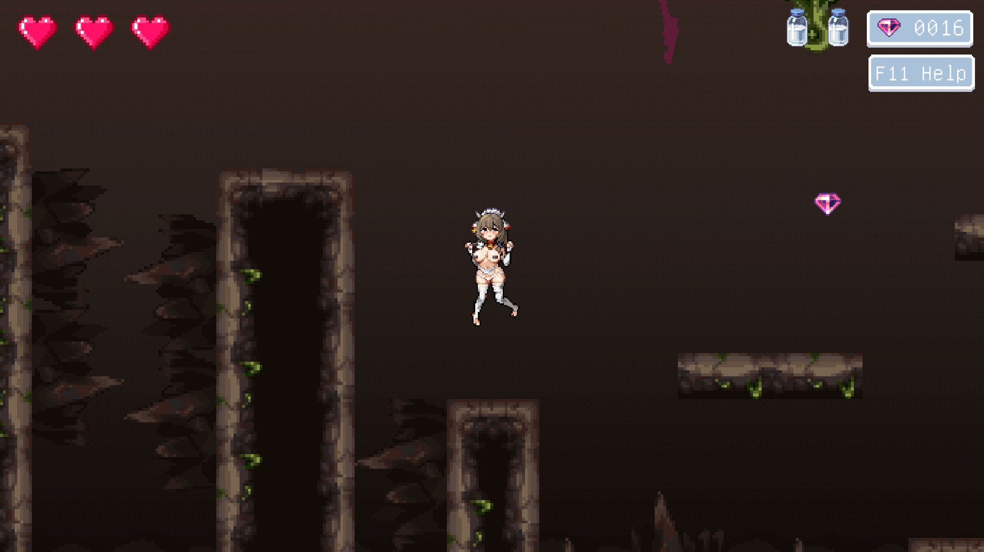 牛娘ミルフィの淫欲トラップ調教～触手×媚薬×拘束で絶頂搾り！～