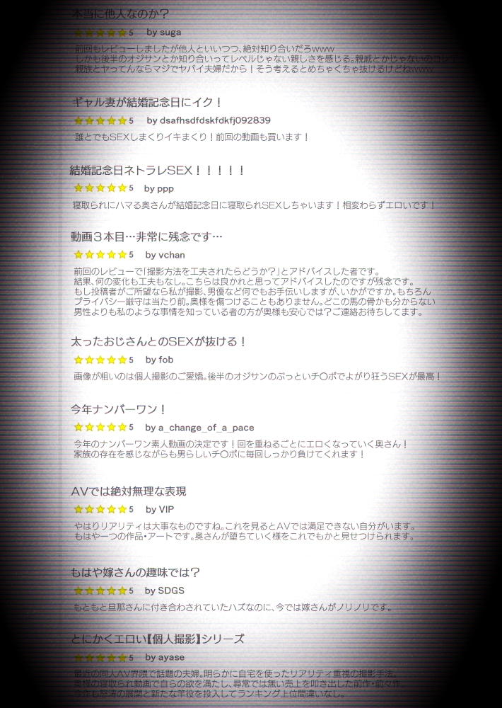 【個人撮影】うちのギャル妻(30)が結婚記念日に浮気SEXした隠し撮り映像