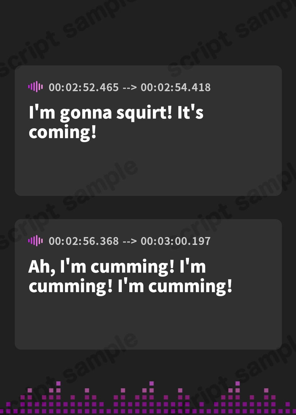 【英語版】THE 顔面潮吹き69 ASMR