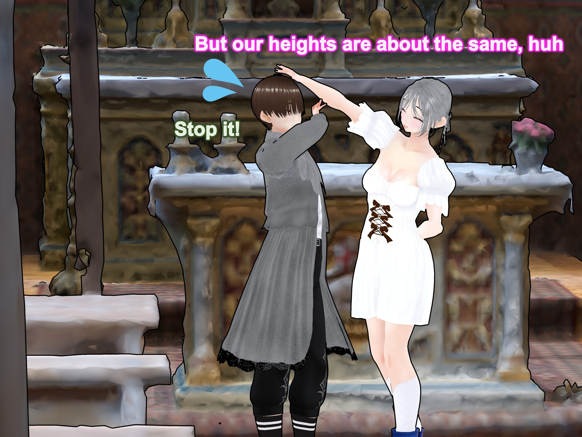 Outgrowing only girls, Overtake boys, Growth sound. church Arc