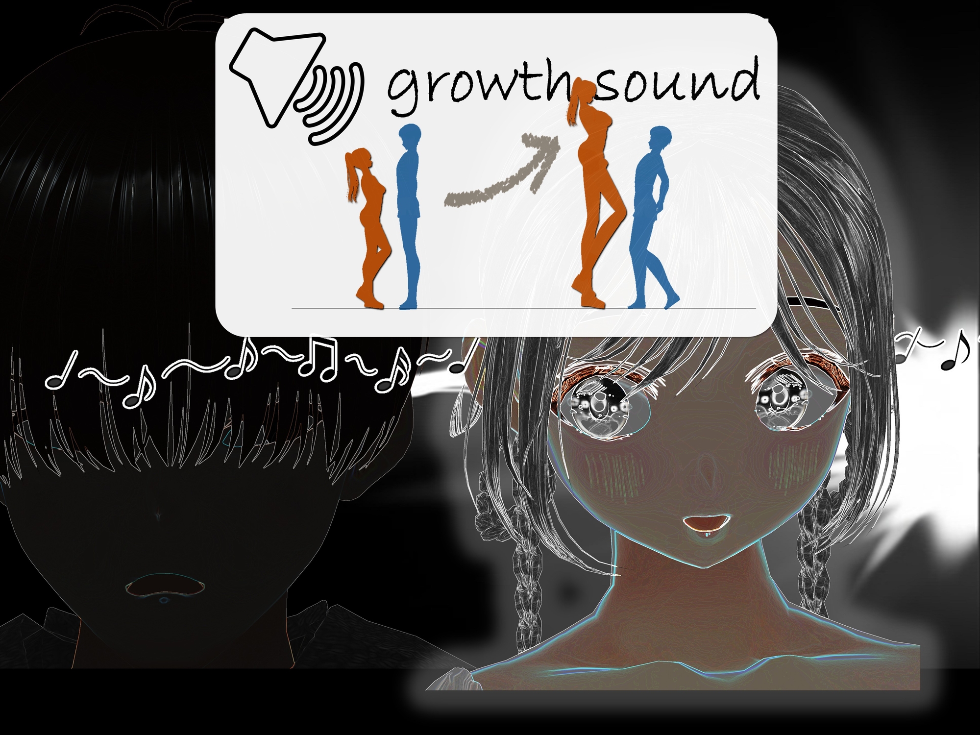 Outgrowing only girls, Overtake boys, Growth sound. church Arc