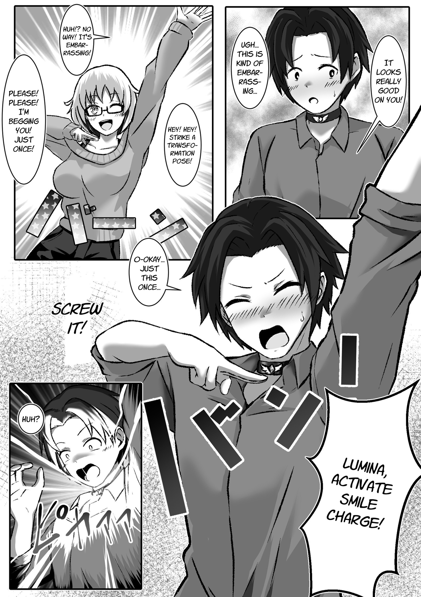 【英語版】TS変身でメス堕ちした彼氏と百合えっち三昧