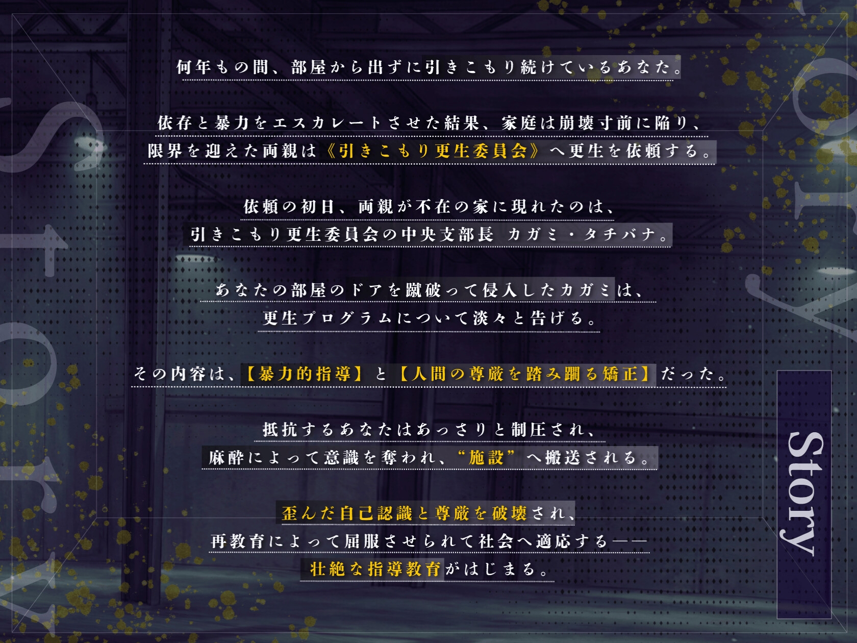 【ドM向け】引きこもり更生委員会 〜絶対服従・更生指導調教・強○メス堕ち〜