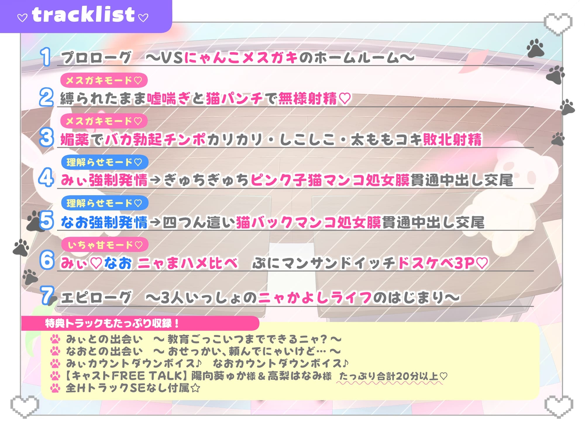 【マゾ逆躾け→⚠︎逆転理解らせ♡】W子猫メ○ガキ「発情期マ〇コ負けてごめんニャさい^•ω•^」お仕置きニャま交尾でわから性裁♡【詫びちび猫マンコ♡ハメ比べ】