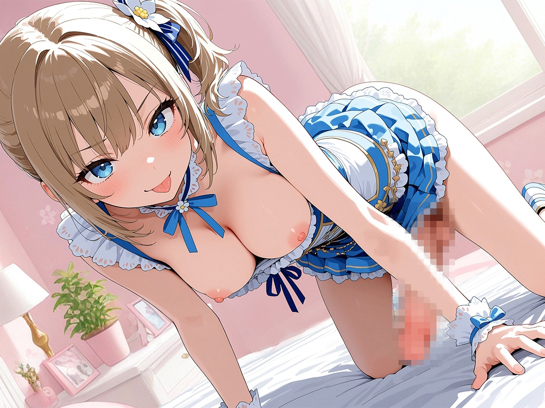 フタナリアイドル彼氏持ち女子ADを寝取り彼氏も寝取って3P交代で口まんこおまんこ中出しまくる話【KU-100】