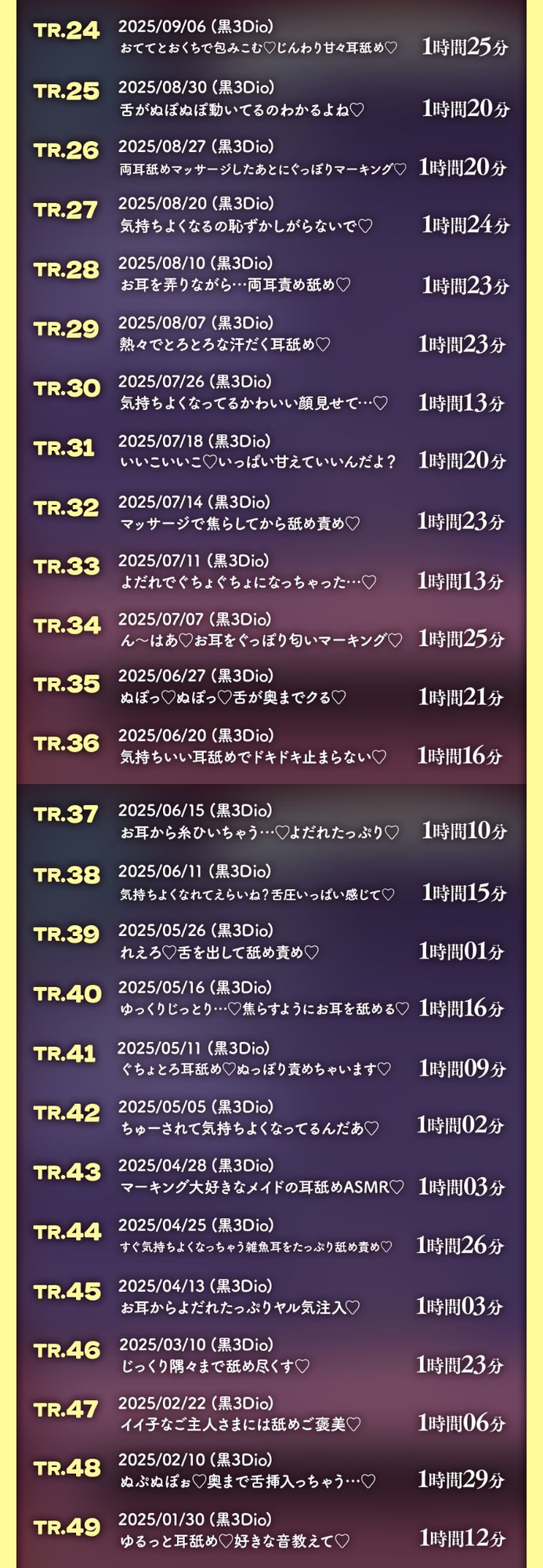 《総再生時間180時間》ひなみ桜花の耳舐めアーカイブ《耳舐めASMR》