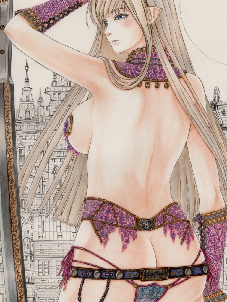 『化物〇 傷物〇』キスショッ〇・アセロラオリオ〇・ハートアンダーブレー〇 〇野忍 パンク風(アナログ系、コピック作品)