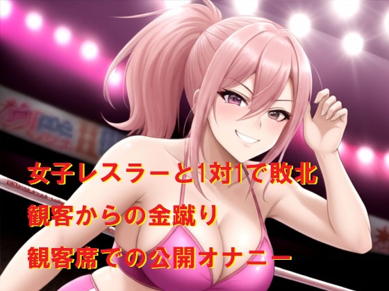 女子レスラーに負けてリング上で公開羞恥おしおき3