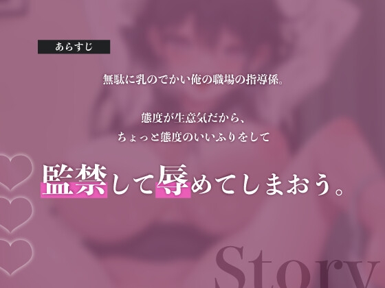 バイト先の巨乳指導係を監禁してメス奴○にする