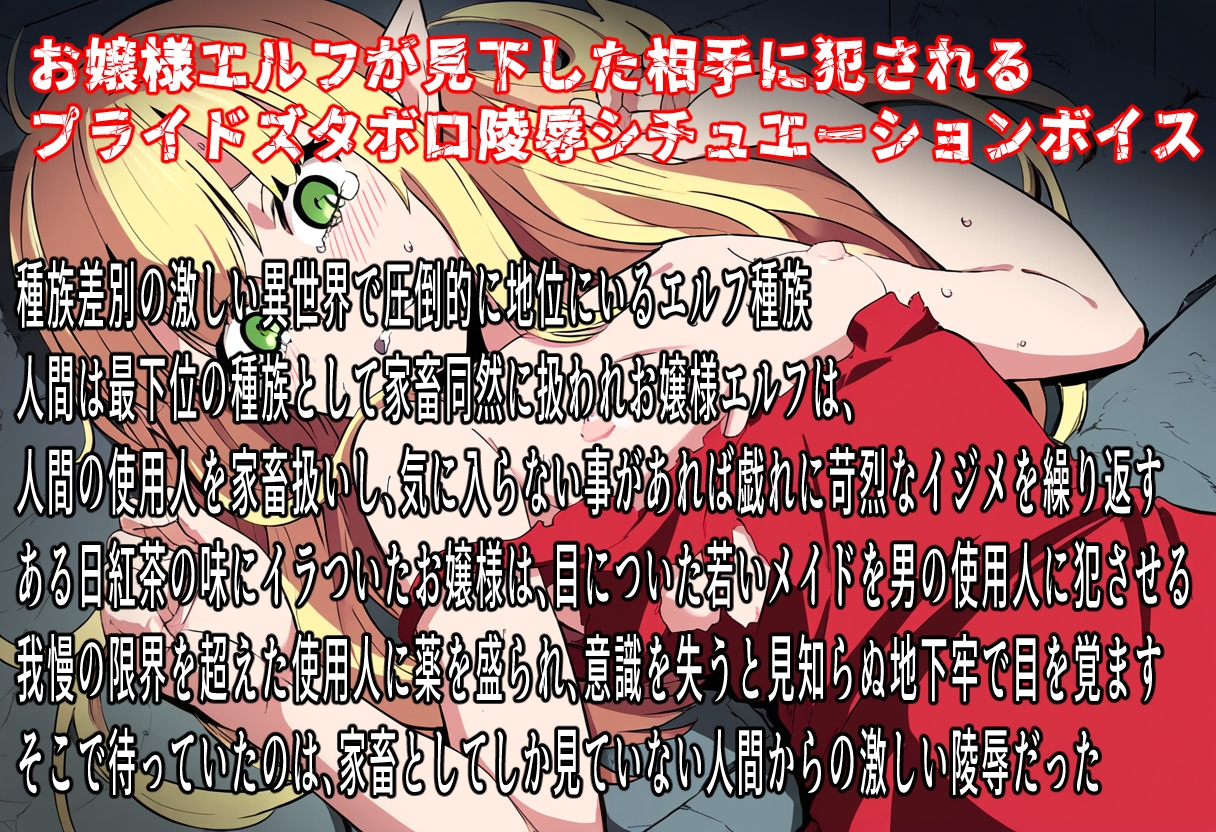 エルフ至上主義お嬢様の絶望人間交尾