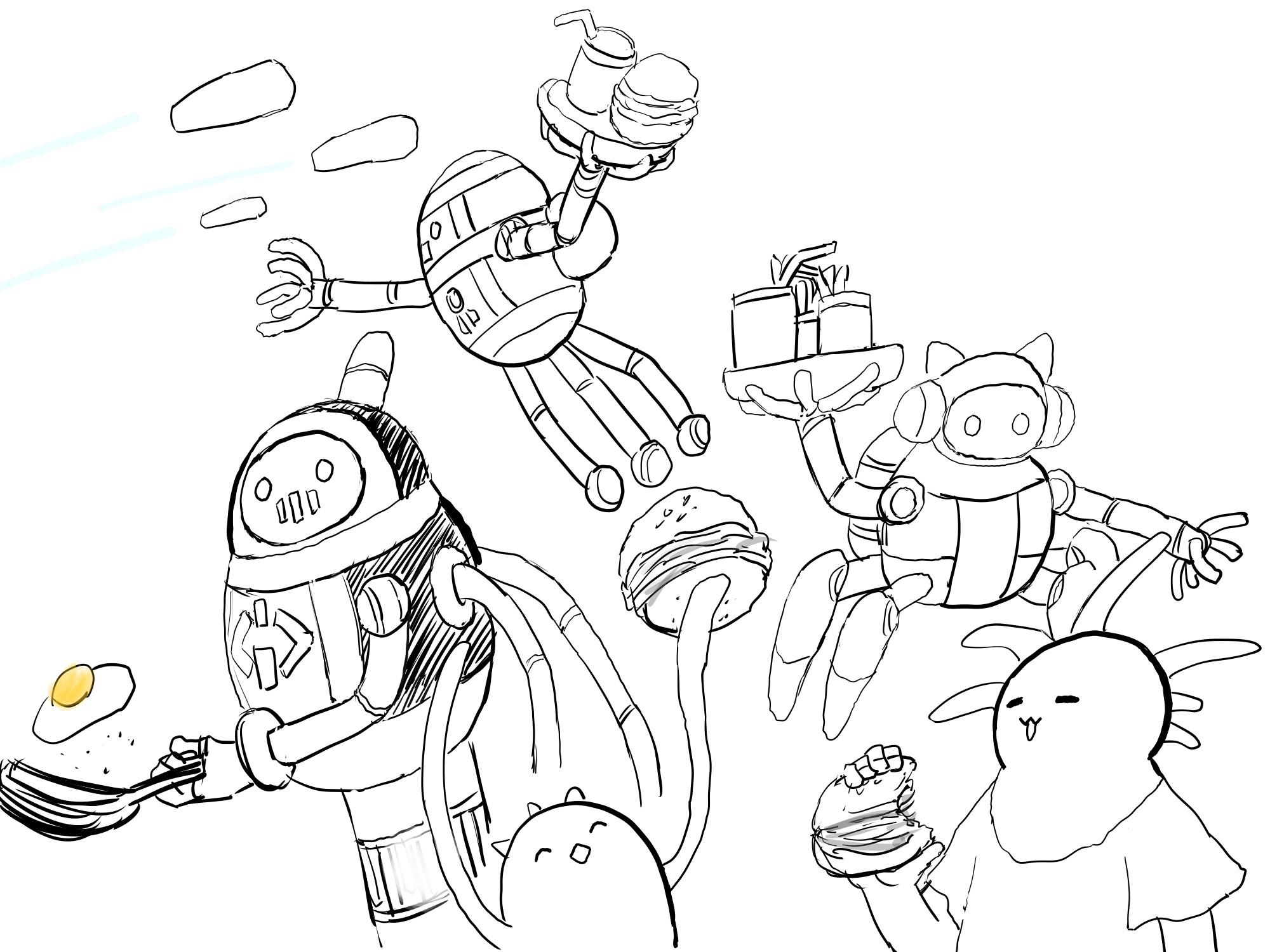 パーティクルランド ビジターランド スカイフィッシュ 短編集合計7話 イラスト41枚