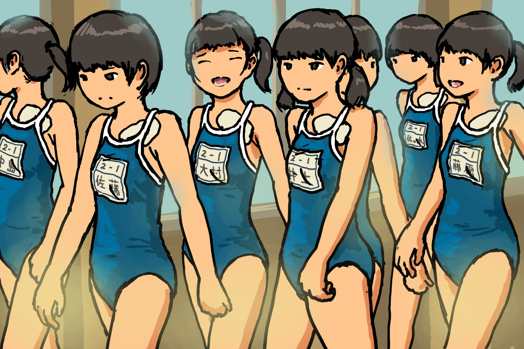 触手生物に襲われる女子生徒9