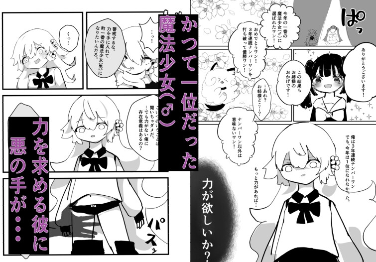 魔法少女(男の娘)が悪落ちする話